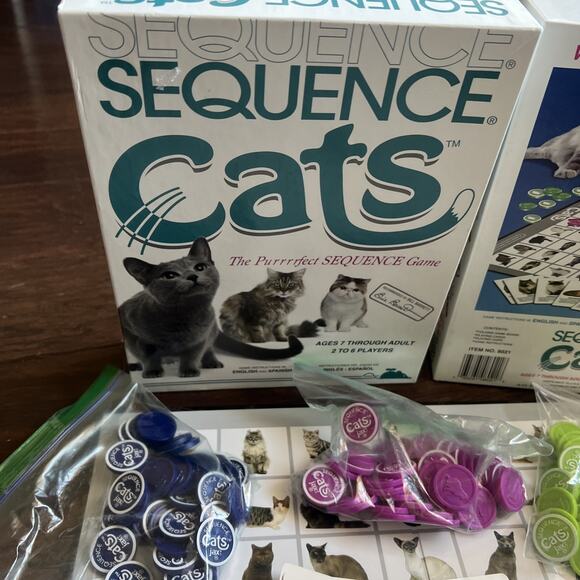 Sequence Cats COMPLETE Jax 2013 Cards Board Game Family Kids Animals Pets - Picture 2 of 6